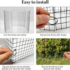 30 PCS Round Plant Protector from Animals, 12 Pack 12'' x 12'' Metal Plant Cages，30Pcs Metal Mesh to Keep Animals Out, Garden Protection Bunny Barricades, Wire Plant Protectors for Rabbit Chicken Duck