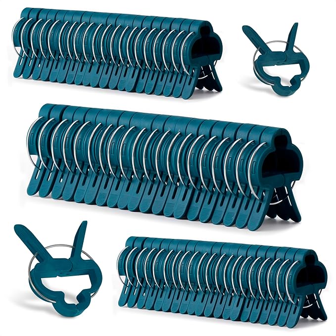 DIMROM Tomato Plant Support Clips – 60 Pcs Reusable Plastic Garden Clips in 2 Sizes for Upright Growth of Vegetables, Flowers & Vines