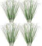 ATTGREAT 20PCS Fake Grass Filler Decor Artificial Grass Plants Outdoor Faux Plants Artificial Tall Shrubs Wheat Grass Greenery Stems for Outdoor Indoor Vase Planters Home Decor, Light Green