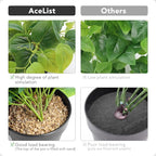 AceList 2 Pack Fake Plants Decor, Artificial Plants for Home Decor Indoor, Fake Ivy Potted Plants for Shelf Decor Realistic Faux Plants Indoor with Pot for Home Living Room Bedroom Office Decoration