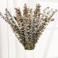 Tavkite 16 Pcs Dried Eucalyptus Stems, 17'' Natural Fresh Eucalyptus Leaves Branches Hanging for Shower, Preserved Real Yellow Plant Live for Home SPA Wall Bathroom Wedding Party Vase Decor