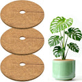 ZeeDix 3 Pack Coconut Fiber Mulch Ring, 14 Inch Coco Coir Tree Ring Mulch Mat, 100% Natural Tree Protector Mat Plant Cover Ring Coconut Coir Discs Tree Mats Mulch Rings for Indoor Outdoor Trees Plants