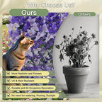 Artificial Flowers for Outdoors Fake Purple Bougainvillea Hanging Flower Decoration, 2Pcs Realistic Faux Silk Plants Long Trailing Vines, Spring Decor for Porch Patio Balcony Planter Yard