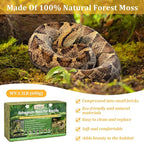 Legigo 1.3LB Sphagnum Moss for Reptile- 24 QT Natural Reptile Moss Terrarium Moss Substrate, Snake Tank Moss Peat Moss Reptile Bedding for Snake, Gecko, Ball Python, Frog and Orchids Plants