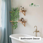 Der Rose 34'' Fake Plants Hanging Artificial Potted Plants Indoor and Outdoor for Home Bathroom Wall Shelf Office Decor (1Pack)