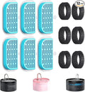 GIOTOHUN Cat Water Fountain Filter: 12 Cat Fountain Filter Replacement - 6 Pieces Filters + 6 Pieces Sponges for Pet Dispenser H1 (67oz/2L)