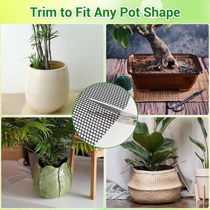 10Pcs 16-Inch Plant Pot Grids -Adjustable Mesh Panel with 20 Sturdy Metal Stakes, Effective Plant Protectors from Animals for Outdoor Garden,Durable Animal Barrier to Keep Squirrels & Pests Out