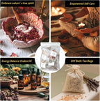 32pcs Dried Herbs for Witchcraft, Witchcraft Supplies Kit for Wiccan Rituals, Witch Herbs Set for Pagan, Magic Spells, Witch Gift Starter Set Room Altar Supplies Decor