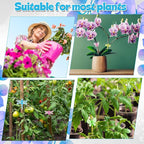 100Pcs Orchid Clips Butterfly Ladybug Plant Clips Dragonfly Orchid Support Clips Portable Cute Vine Clips for Support Garden Plant Flower Vine, Mix Color