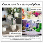 CJGQ 7lb 1/4" Small White Rocks for Plants,Potting,Succulents Aquarium Fish Tank Garden Vases Decorative Pebbles Gravel Rocks Stones