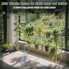 Solar Automatic Drip Irrigation Kit System, 12 Timer Settings Garden Irrigation System, Self Watering Devices for Plants, Raised Beds, Greenhouse, Travel, IP44 Waterproof (15 Pots)