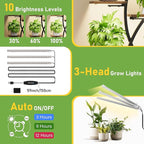 Plant Stand Indoor with Grow Lights - 47" Corner Plant Stands for Indoor Plants, 7 Tiered Plant Shelf for Multiple Plants, Metal Flower Display Holder, Flower-Shaped Plant Rack for Living Room, Patio