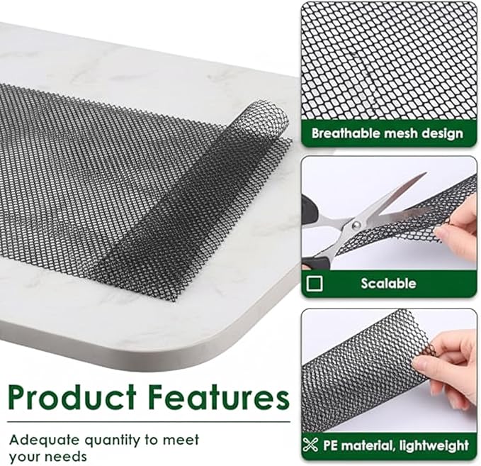 Plastic Mesh Soil Protector with Ground Stakes 10Pcs – Plant Pot Covers Indoor Plant Protector from Cats and Outdoor Garden Cover from Animals, 12 Inch