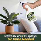 Sparkle Plenty Silk Sensation Artificial Flower & Plant Leaf Cleaner and Shine - Fake Flower Dusting Spray - Silk Plant Cleaner Spray No Wipe - Drip Dry Cleaning Supplies for Artificial Tree (32oz)
