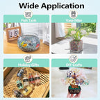 0.5 Lb/230g Multicolor Cat Eye Stones Pebbles Polished Aquarium Rocks Gravel, 7-9mm Natural Gemstones Tumbled Chips Bulk for Aquarium, Vase Fillers, Succulent Plants Decor