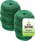 Bio-Stretch Soft Garden Plant Ties for Indoor & Outdoor Plants - Strong & Stretchy Cut-to-Length Plant Tape for Climbing Plants, Tomato Vines & Home Gardening (130 ft / 40M)