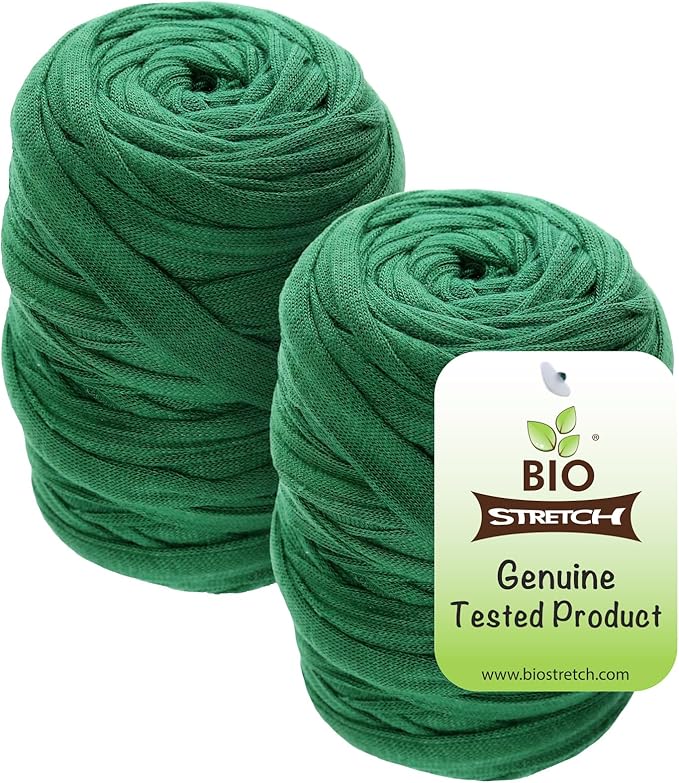 Bio-Stretch Soft Garden Plant Ties for Indoor & Outdoor Plants - Strong & Stretchy Cut-to-Length Plant Tape for Climbing Plants, Tomato Vines & Home Gardening (130 ft / 40M)