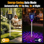 Rossetta Solar Bug Zapper Outdoor, Mosquito Zapper with Flame Lamp & Projector Light, 4200V Electric Fly Zapper Waterproof Rechargeable Mosquito Killer, Cordless Fly Trap for Patio, Backyard, Garden