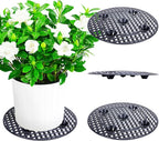 4PCS Plant Level Pot Elevator, Plant Stands, 12inch Plant Pot Saucer for Prevent Rot and Damage on Patio & Deck (30cm-4pcs, Black)
