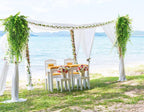 RECUTMS Hanging Money Plants Fake Outdoor Hanging Artificial Flower for Outdoors Hanging Basket Hanging Artificial Plants Plastic Plants Home Garden Wedding Party Decorations