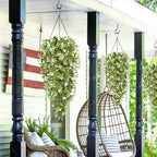 Waipfaru 4pcs Fake Hanging Plants, Artificial Hanging Flowers Faux Ivy Pothos Vines Greenery for Wall Home Bedroom Living Room Aesthetic Kitchen Office Aesthetic Kitchen Indoor Outdoor Decor