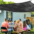 Shade Cloth for Plants Outdoor Pergola Shade Cover Multifunctional Rectangular Shade Sail, Mesh Breathable Shade for Greenhouses, Courtyards and Flowers Plants,black-6x6m