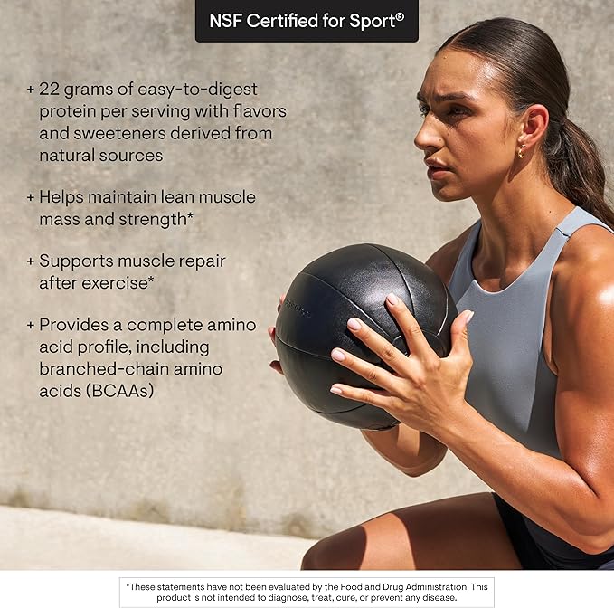 THORNE - Plant Protein - 22 Grams of Vegan Protein Powder - Pea, Rice & Chia Seed Protein with Complete Amino Acid Profile - NSF Certified for Sport - Vanilla - Gluten-Free - About 20 Servings