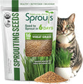 Nature Jims Sprouts Wheat Grass Seeds – Non-GMO Organic Seeds for Planting, Cat Grass for Growing & Sprouting – Resealable Bag for Fresh Wheatgrass Sprouts – Vitamins, Minerals, & Fiber-Rich –16oz