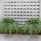 Artificial Ferns for Outdoors, 68" Fake Fern Artificial Plants Large, UV Resistant Faux Boston Fern Suitable for Porch Planters Home Indoors Entrance Patio Garden Porch (1 Stem)