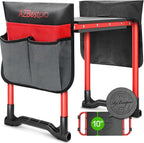 AZBESTPRO Garden Kneeler and Seat Heavy Duty,Upgraded Foldable Gardening Stool Widened to 10" Stable Wear-Resistant Prevent Knee and Back Pain, Bench High-End 2 Large Tool Bags Gift for Women