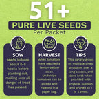 Organic San Marzano Tomato Seeds – Two Seed Packets! – Over 102 Open Pollinated Heirloom Non-GMO Seeds – Sweet Yards Seed Co.