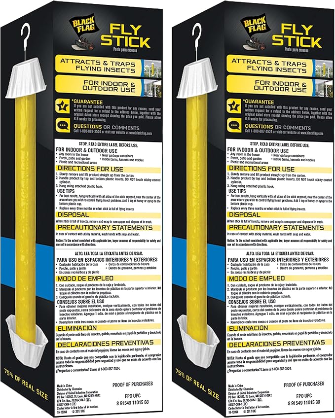 Black Flag Fly Stick, (Pack of 6)