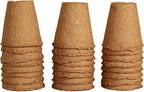 Daniel's Plants 2" Naked Pots | Small Natural Plantable Pots for Herbs Vegetables Tomato Seedlings | OMRI-Listed Biodegradable for Seedlings | Earth Friendly - Peat Free | 24 Pack 2 Inch Round