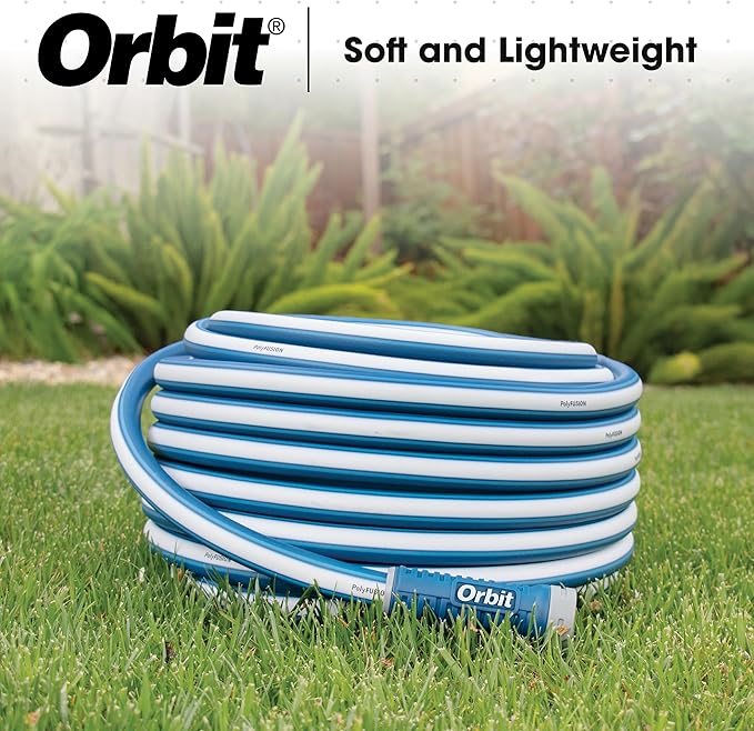 Orbit 22005 Polyfusion Garden Hose - Heavy-Duty Water Hose (50-Foot x 5/8-Inch) (Pack of 4)