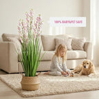 Fake Plants Home Decor Fake Flowers Artificial Plants Outdoor Tall Grass Plant Artificial Pampas Grass Decor Artificial Plants Indoor Fake Grass Living Room Decor Artificial Grass 36" 2PCS（Pink）