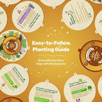 LUSH&DEW Zodiac Garden Seed Bank, 12 Varieties Non-GMO USA-Sourced Heirloom Herb Flower Seeds with Moon Calendar, Gardening Gift for Women Men, Witchcraft Supplies, Earth Sign (Taurus Virgo Capricorn)