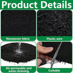 6 Pack Pot Mesh Drainage Discs, 6 Inch Thickened Drainage Hole Insert Pads, Reusable Plant Pot Bottom Mesh Mats for Indoor Outdoor Gardening to Prevent Soil Loss and Keep Root Healthy