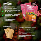 KVITER 25 Big Max Pumpkin Seeds for Planting (Cucurbita Pepo) – Giant Heirloom & Organic Pumpkin Seeds, Up to 100 lbs – Ideal Vegetable Seed Packets for Home Outdoor Garden
