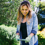Yard Butler IM-7C Spike Grass Aerator - Lawn Care Tool for Aerating - Long-Handled - Power-Coated Steel Construction - Comfortable Cushioned Handles Garden Tool - Easy to Use
