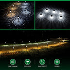 URAGO Super Bright Solar Lights Outdoor Waterproof-10 Pack, Dusk to Dawn Up to 12 Hrs Solar Powered Outdoor Pathway Garden Lights Auto On/Off, LED Landscape Lighting Decorative for Walkway Patio Yard