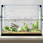 Moonorange Reptile Artificial Plants, Terrarium Plants Decorations Supplies, Aquarium Fish Tank Plant, Amphibian Habitat Hideout Tank Accessories (M Set-2pcs/A)