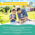 DIY Birdhouse Kit with Paint Set - Kids' Wood Craft Kits - Make a Bird House Kit for Kids - DIY Woodcraft Building Projects for Kids and Adults- STEM Teaching Tools