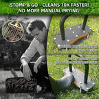 Lawn Aerator Tool for Clay Soil - Kick to Unclog & Bolt-On Base Never Breaks - 11 Heavy Duty 3.5” Spikes for Deeper Penetration - Pre Assembled 12.2x6” Plate