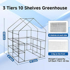 SUNGIFT Greenhouses for Outdoors, Upgraded PVC Cover Walk-in Greenhouse Kit 57x61x80 Inch, Zippered Windows Mesh Door, Plant Garden Hot House for Outside, Clear