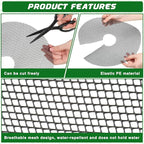 4 Pcs Plant Pot Grids, 11.8 Inch Cuttable Plant Pot Soil Covers Protectors Indoor Outdoor Plants Pots Soil Guard for Garden Plants Protector Ring for Landscaping