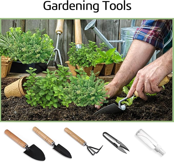 Indoor Herb Garden Starter Kit, Including A Complete Gardening Tools for Women Parents Gift