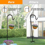 Shepherd Hooks 36 inches for Bird Feeders Outside Heavy Duty Shepherd Stand Plant Hanger Yard Hooks for Lanterns,Solar Lights,Bird Feeder,Wedding,Planter Pot-2 Packs