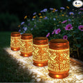 Solar Lanterns Outdoor Waterproof Gifts for Women Grandma Gifts for Mom Dragonfly Projection Garden Decor Solar Hanging Lantern Metal for Patio Yard Festival Pathway Landscape (Dragonfly, 4)