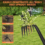2025 New Weed Remover Tool, Multifunctional Hand Weeder Tool, Portable Garden Weeding Tools, Weeding Artifact Uprooting Weeding Tool for Yard and Garden (6 Tines)
