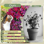 Artificial Flowers for Outdoors Fake Fuchsia Hot Pink Bougainvillea Hanging Flower Decoration, 2Pcs Realistic Faux Silk Plants Long Trailing Vines, Spring Decor for Porch Patio Balcony Planter Yard